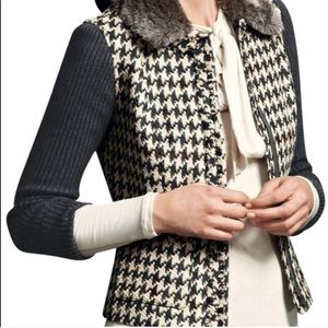 Cabi Houndstooth Wool Jacket- Sz 14